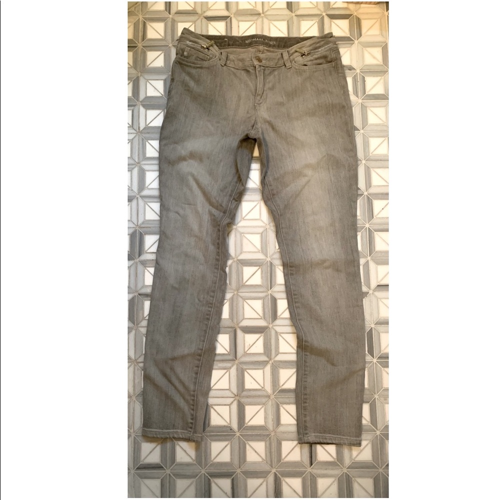 EUC Michael Kors Grey ( gray) skinny jeans size 8
